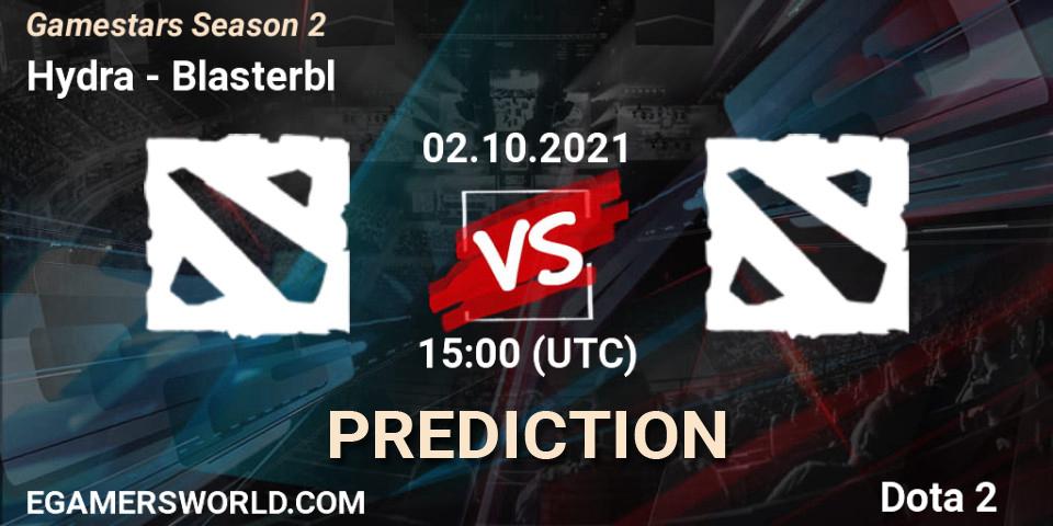 Hydra vs Blasterbl: Betting TIp, Match Prediction. 02.10.2021 at 18:10. Dota 2, Gamestars Season 2