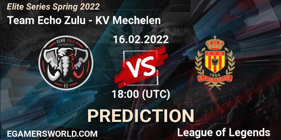 Team Echo Zulu vs KV Mechelen: Betting TIp, Match Prediction. 16.02.22. LoL, Elite Series Spring 2022