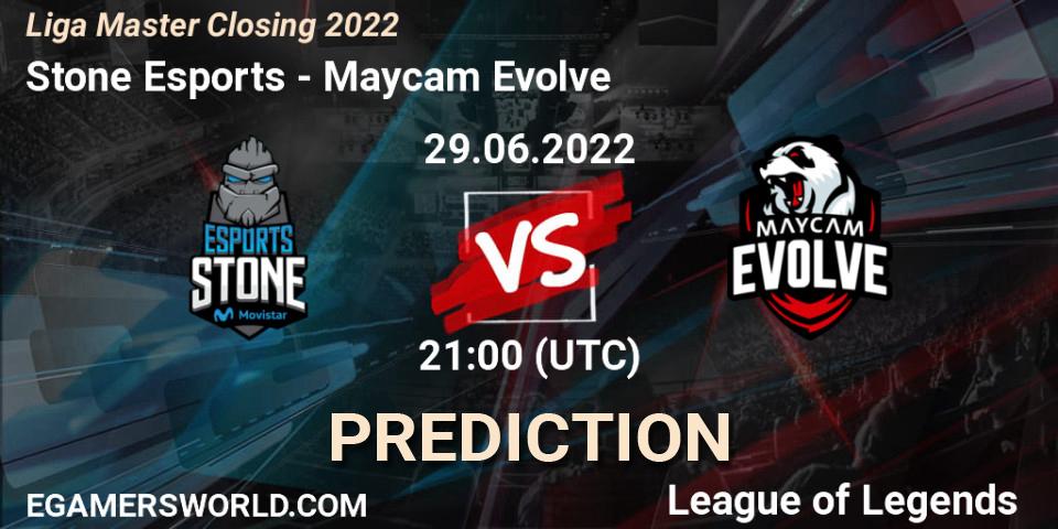 Stone Esports vs Maycam Evolve: Betting TIp, Match Prediction. 29.06.2022 at 21:00. LoL, Liga Master Closing 2022