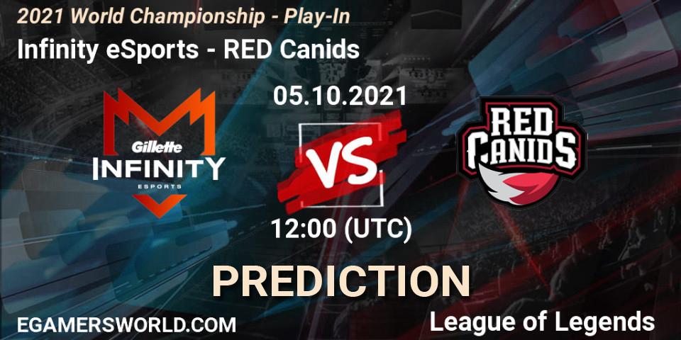 Infinity eSports vs RED Canids: Betting TIp, Match Prediction. 05.10.2021 at 12:10. LoL, 2021 World Championship - Play-In