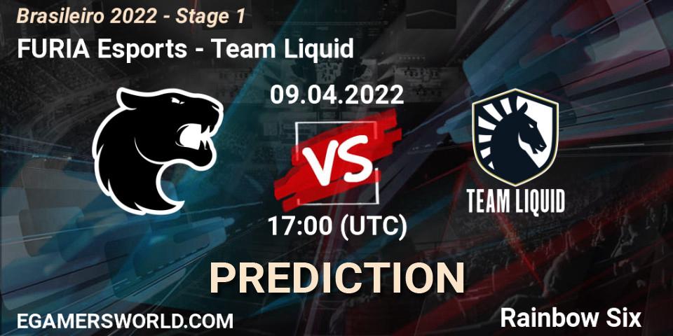 FURIA Esports vs Team Liquid: Betting TIp, Match Prediction. 09.04.2022 at 17:00. Rainbow Six, Brasileirão 2022 - Stage 1