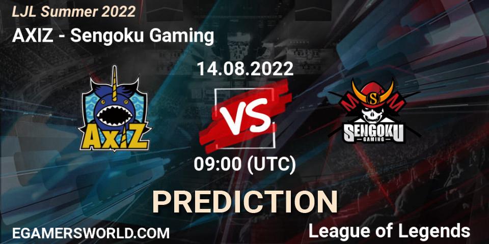 AXIZ vs Sengoku Gaming: Betting TIp, Match Prediction. 14.08.22. LoL, LJL Summer 2022