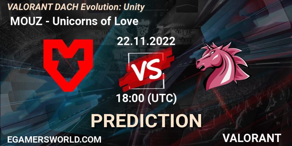  MOUZ vs Unicorns of Love: Betting TIp, Match Prediction. 22.11.22. VALORANT, VALORANT DACH Evolution: Unity