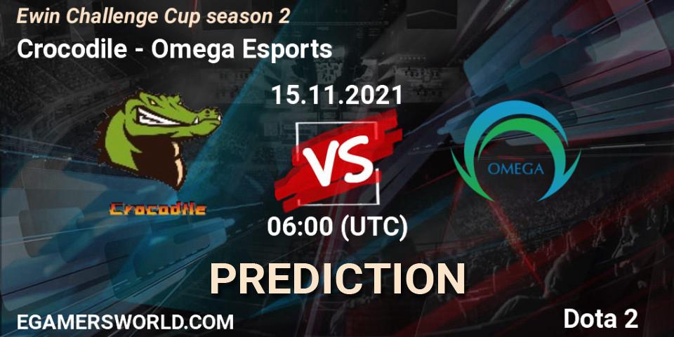 Crocodile vs Omega Esports: Betting TIp, Match Prediction. 15.11.21. Dota 2, Ewin Challenge Cup season 2