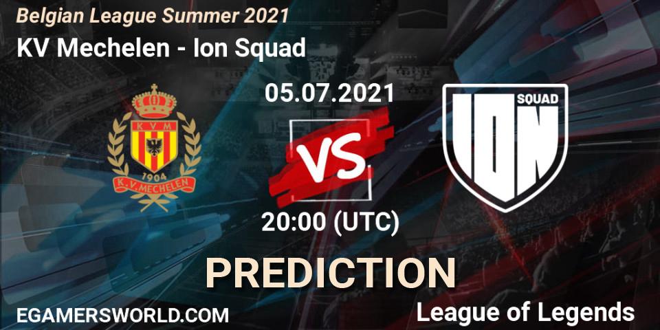 KV Mechelen vs Ion Squad: Betting TIp, Match Prediction. 05.07.2021 at 20:00. LoL, Belgian League Summer 2021