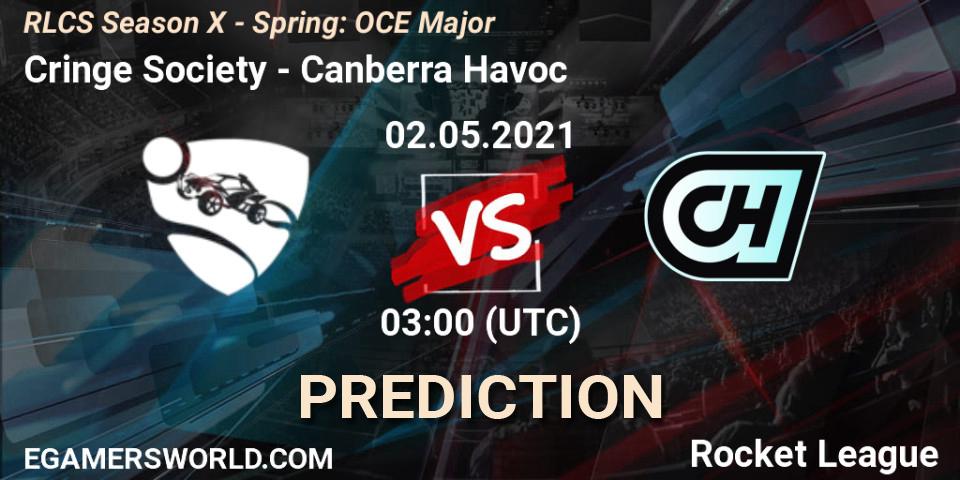 Cringe Society vs Canberra Havoc: Betting TIp, Match Prediction. 02.05.21. Rocket League, RLCS Season X - Spring: OCE Major