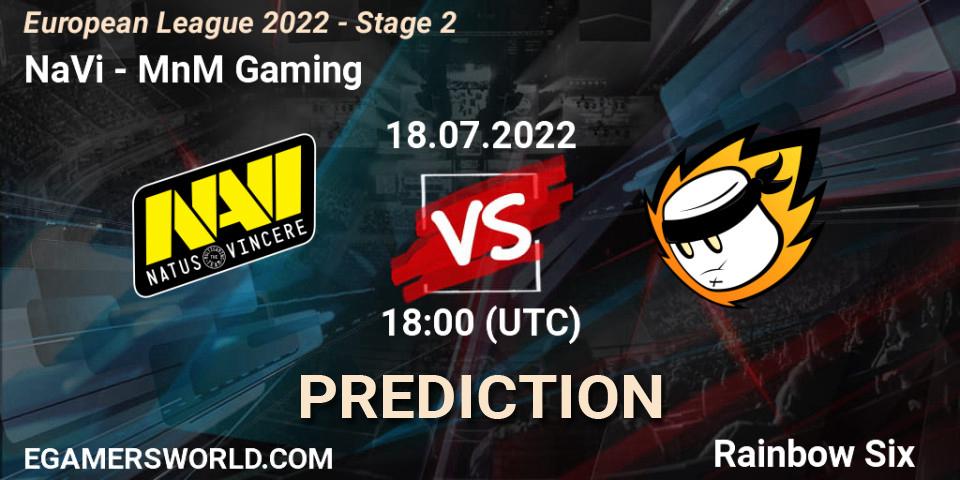 NaVi vs MnM Gaming: Betting TIp, Match Prediction. 18.07.22. Rainbow Six, European League 2022 - Stage 2