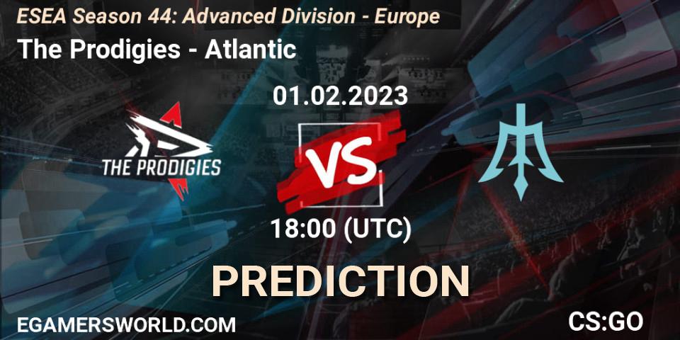 The Prodigies vs Atlantic: Betting TIp, Match Prediction. 01.02.23. CS2 (CS:GO), ESEA Season 44: Advanced Division - Europe