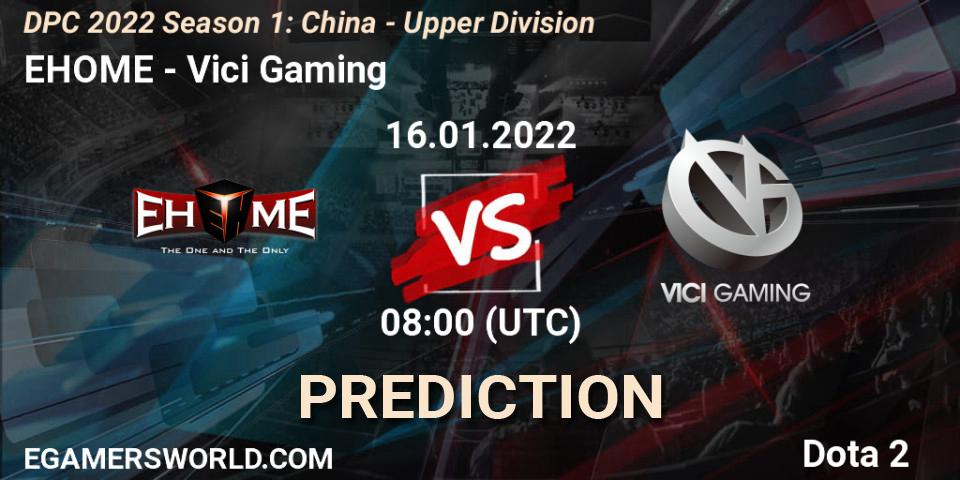 EHOME vs Vici Gaming: Betting TIp, Match Prediction. 16.01.22. Dota 2, DPC 2022 Season 1: China - Upper Division