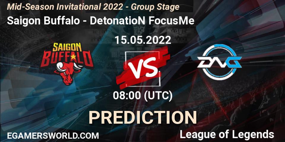 Saigon Buffalo vs DetonatioN FocusMe: Betting TIp, Match Prediction. 15.05.22. LoL, Mid-Season Invitational 2022 - Group Stage