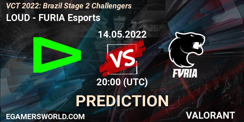 LOUD vs FURIA Esports: Betting TIp, Match Prediction. 14.05.22. VALORANT, VCT 2022: Brazil Stage 2 Challengers