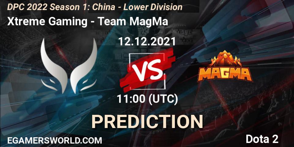 Xtreme Gaming vs Team MagMa: Betting TIp, Match Prediction. 12.12.2021 at 11:56. Dota 2, DPC 2022 Season 1: China - Lower Division