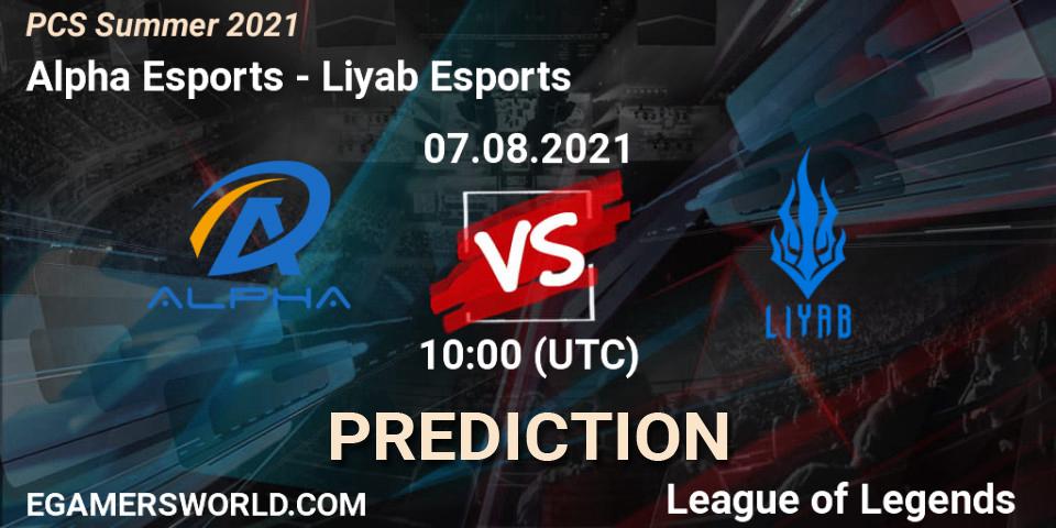 Alpha Esports vs Liyab Esports: Betting TIp, Match Prediction. 07.08.21. LoL, PCS Summer 2021