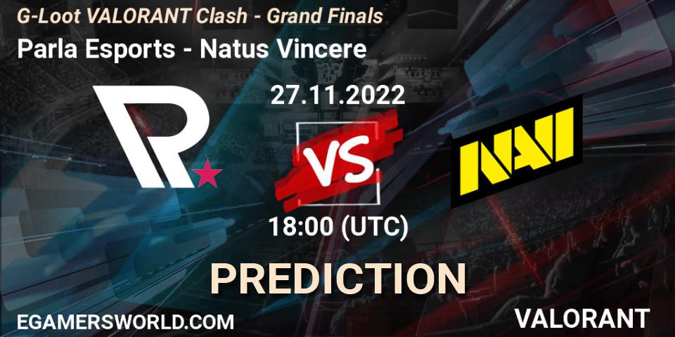 Parla Esports vs Natus Vincere: Betting TIp, Match Prediction. 27.11.22. VALORANT, G-Loot VALORANT Clash - Grand Finals