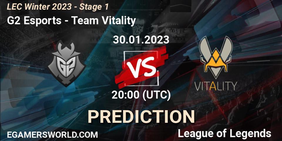 G2 Esports vs Team Vitality: Betting TIp, Match Prediction. 30.01.23. LoL, LEC Winter 2023 - Stage 1