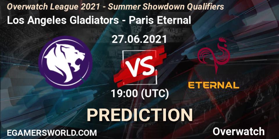 Los Angeles Gladiators vs Paris Eternal: Betting TIp, Match Prediction. 27.06.21. Overwatch, Overwatch League 2021 - Summer Showdown Qualifiers