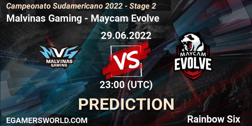 Malvinas Gaming vs Maycam Evolve: Betting TIp, Match Prediction. 29.06.2022 at 23:00. Rainbow Six, Campeonato Sudamericano 2022 - Stage 2