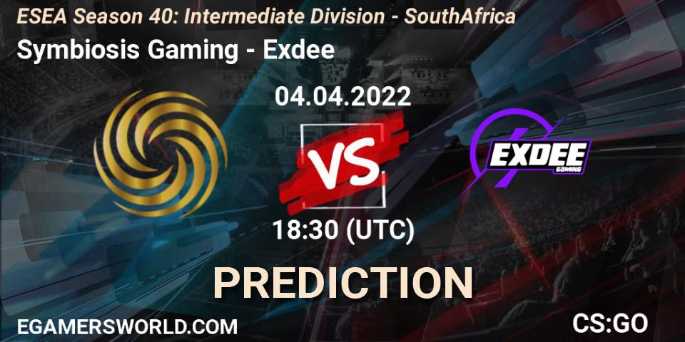 Symbiosis Gaming vs Exdee: Betting TIp, Match Prediction. 04.04.22. CS2 (CS:GO), ESEA Season 40: Intermediate Division - South Africa