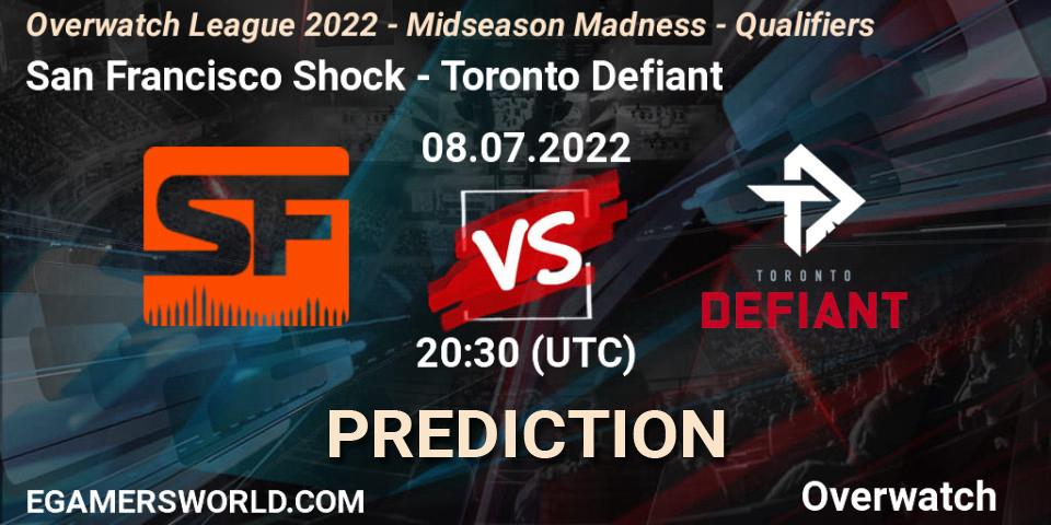 San Francisco Shock vs Toronto Defiant: Betting TIp, Match Prediction. 08.07.22. Overwatch, Overwatch League 2022 - Midseason Madness - Qualifiers