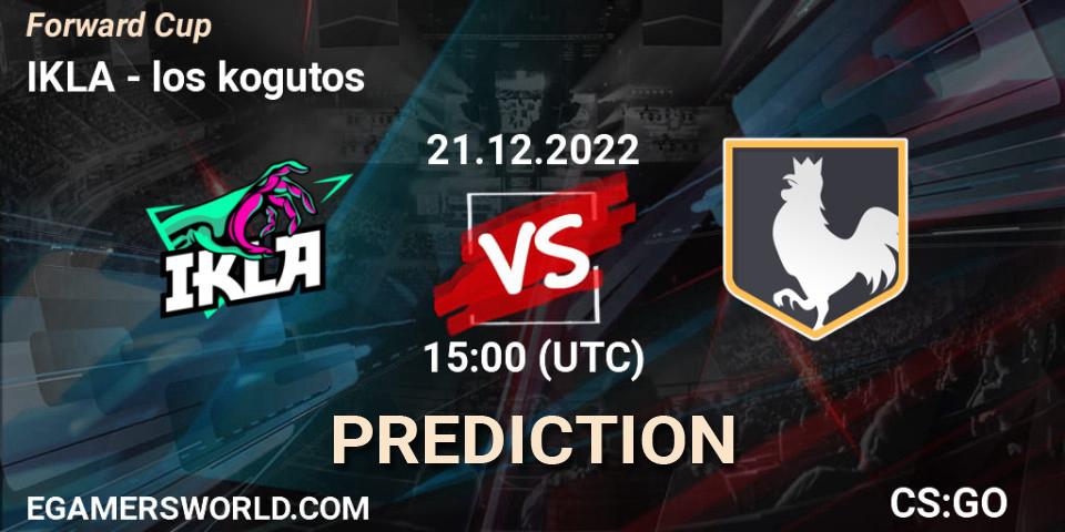IKLA vs los kogutos: Betting TIp, Match Prediction. 21.12.22. CS2 (CS:GO), Forward Cup