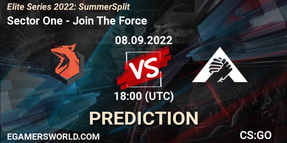 Sector One vs JoinTheForce: Betting TIp, Match Prediction. 08.09.22. CS2 (CS:GO), Elite Series 2022: Summer Split