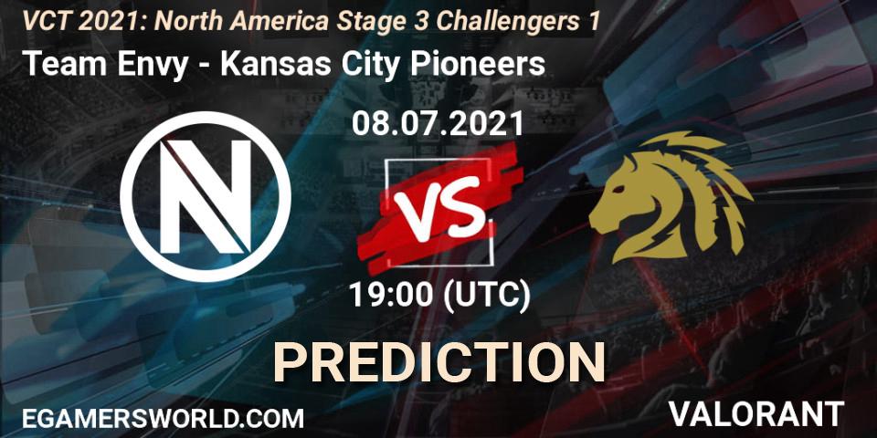 Team Envy vs Kansas City Pioneers: Betting TIp, Match Prediction. 08.07.2021 at 19:00. VALORANT, VCT 2021: North America Stage 3 Challengers 1