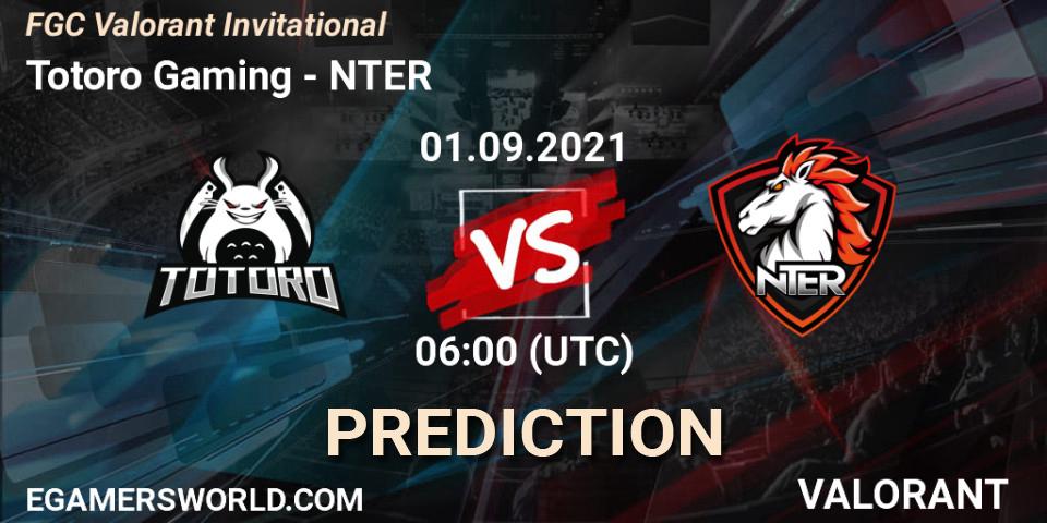 Totoro Gaming vs NTER: Betting TIp, Match Prediction. 03.09.21. VALORANT, FGC Valorant Invitational