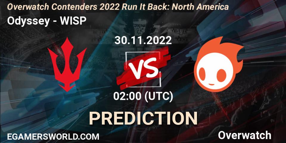 Odyssey vs WISP: Betting TIp, Match Prediction. 30.11.22. Overwatch, Overwatch Contenders 2022 Run It Back: North America