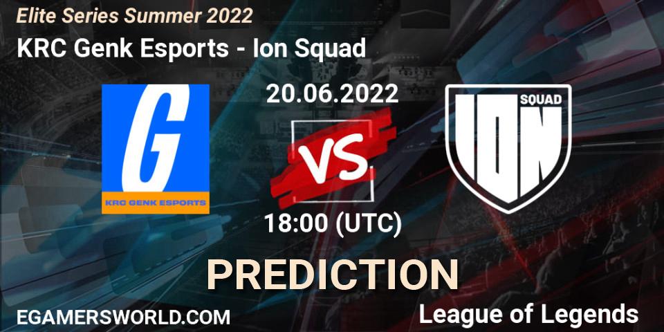 KRC Genk Esports vs Ion Squad: Betting TIp, Match Prediction. 20.06.22. LoL, Elite Series Summer 2022