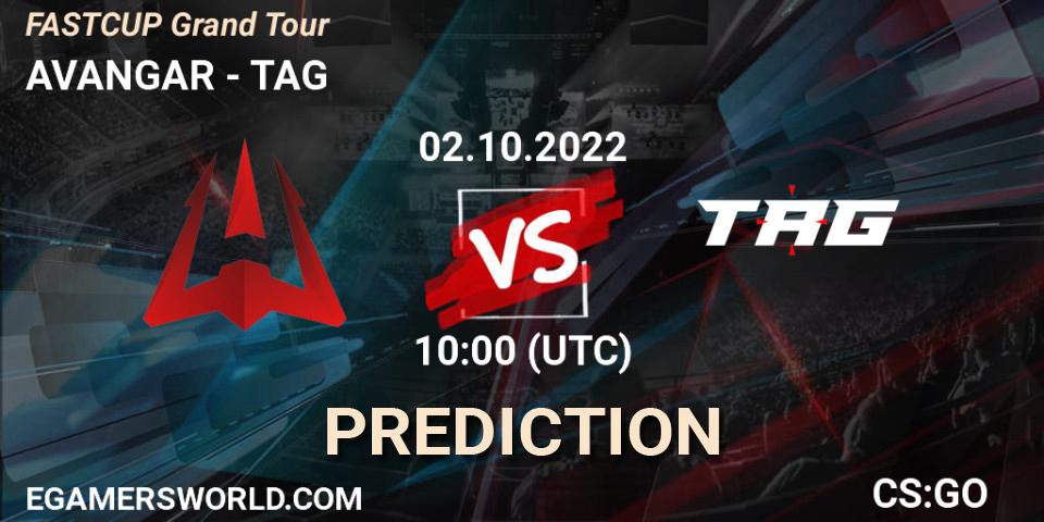 AVANGAR vs TAG: Betting TIp, Match Prediction. 02.10.2022 at 10:00. Counter-Strike (CS2), FASTCUP Grand Tour