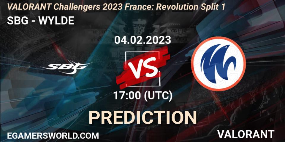 SBG vs WYLDE: Betting TIp, Match Prediction. 04.02.23. VALORANT, VALORANT Challengers 2023 France: Revolution Split 1