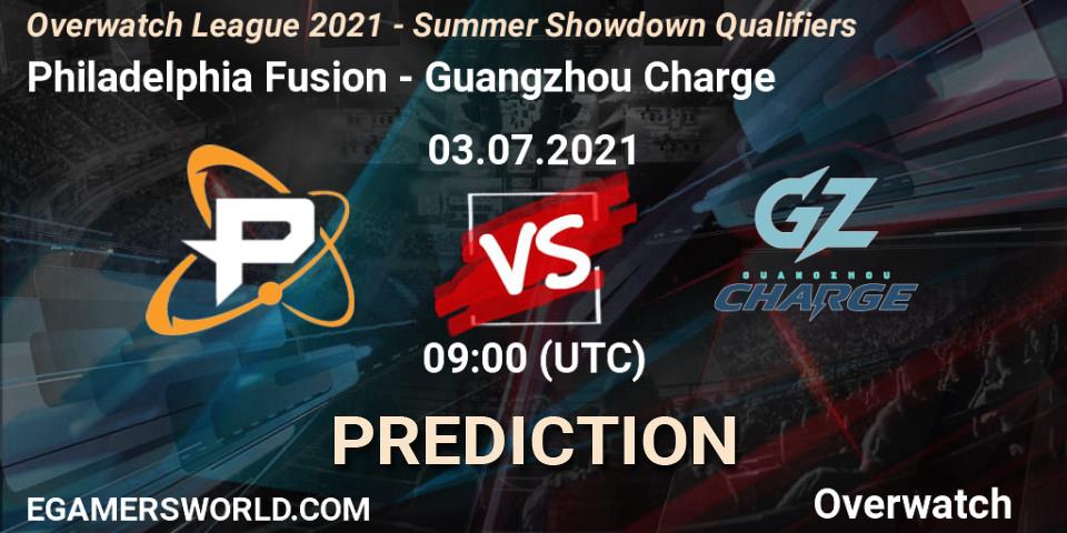 Philadelphia Fusion vs Guangzhou Charge: Betting TIp, Match Prediction. 03.07.21. Overwatch, Overwatch League 2021 - Summer Showdown Qualifiers