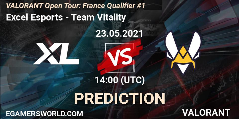 Excel Esports vs Team Vitality: Betting TIp, Match Prediction. 23.05.2021 at 14:00. VALORANT, VALORANT Open Tour: France Qualifier #1