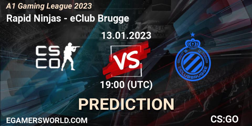 Rapid Ninjas vs eClub Brugge: Betting TIp, Match Prediction. 13.01.2023 at 19:00. Counter-Strike (CS2), A1 Gaming League 2023