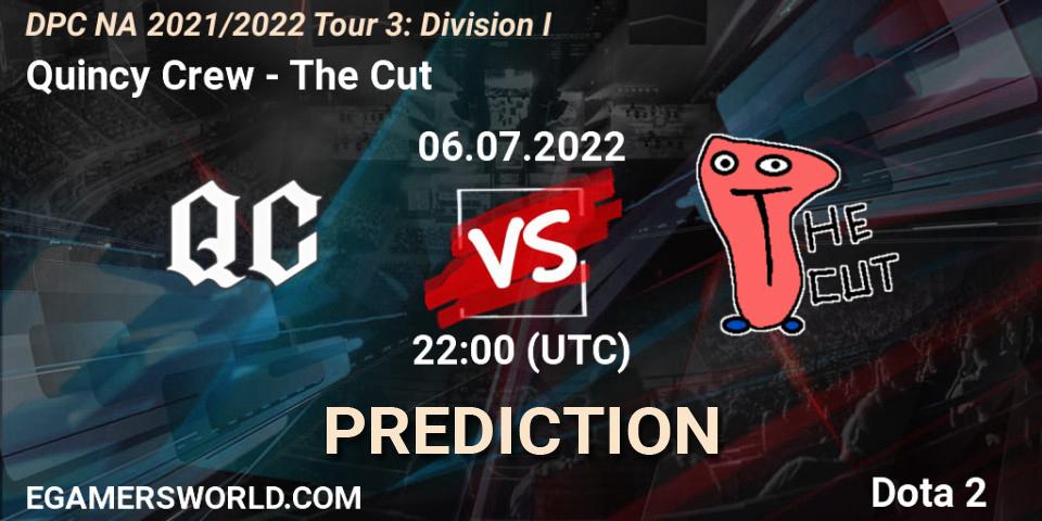 Quincy Crew vs The Cut: Betting TIp, Match Prediction. 06.07.22. Dota 2, DPC NA 2021/2022 Tour 3: Division I