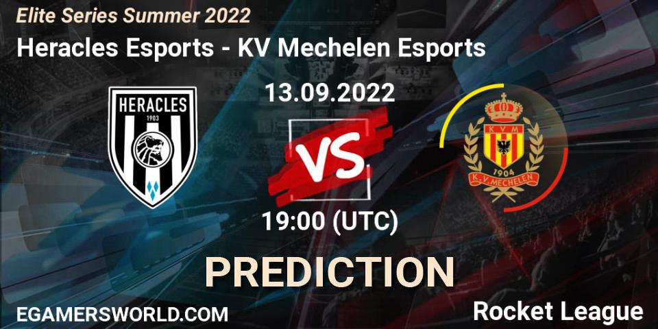 Heracles Esports vs KV Mechelen Esports: Betting TIp, Match Prediction. 13.09.2022 at 17:20. Rocket League, Elite Series Summer 2022