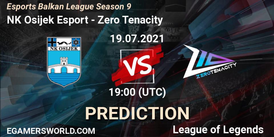 NK Osijek Esport vs Zero Tenacity: Betting TIp, Match Prediction. 19.07.21. LoL, Esports Balkan League Season 9