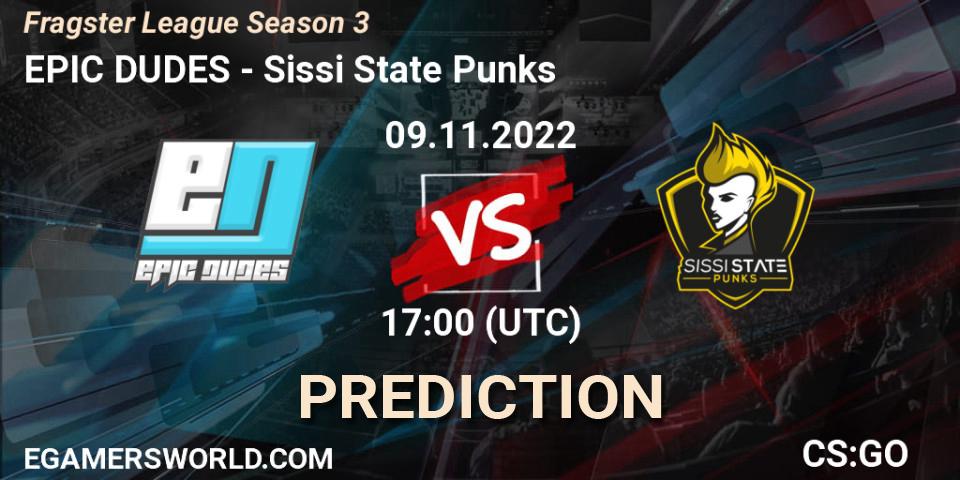 EPIC DUDES vs Sissi State Punks: Betting TIp, Match Prediction. 09.11.22. CS2 (CS:GO), Fragster League Season 3