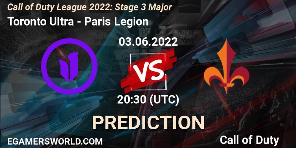 Toronto Ultra vs Paris Legion: Betting TIp, Match Prediction. 03.06.2022 at 20:30. Call of Duty, Call of Duty League 2022: Stage 3 Major