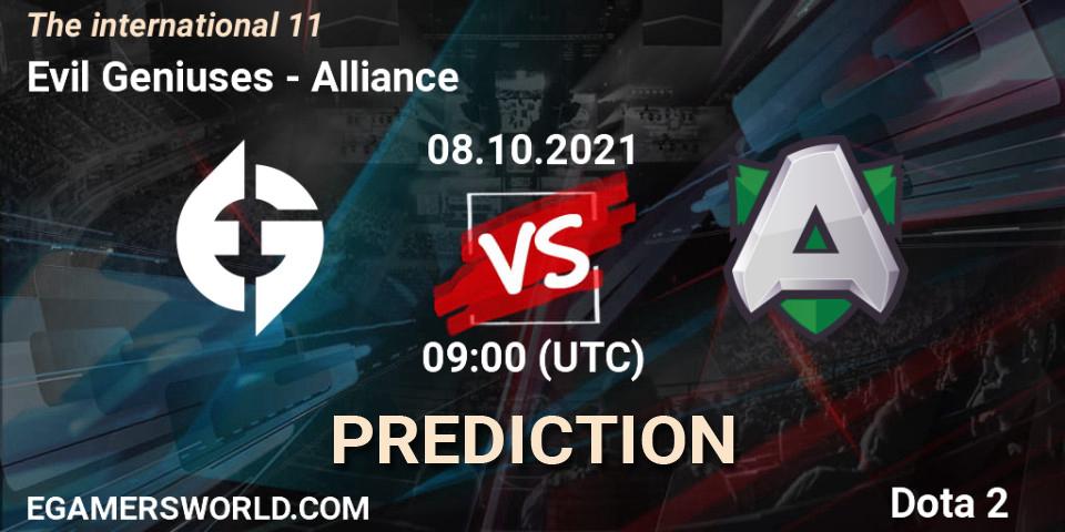 Evil Geniuses vs Alliance: Betting TIp, Match Prediction. 08.10.21. Dota 2, The Internationa 2021
