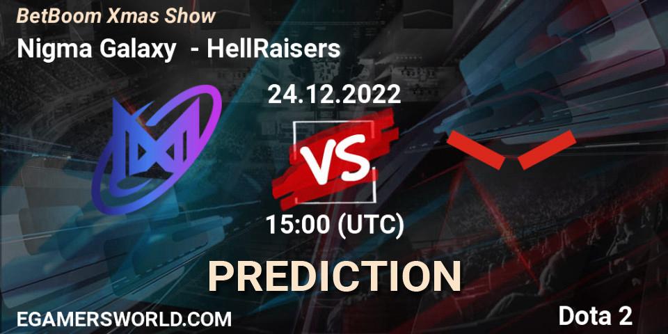 Nigma Galaxy vs HellRaisers: Betting TIp, Match Prediction. 27.12.2022 at 14:01. Dota 2, BetBoom Xmas Show