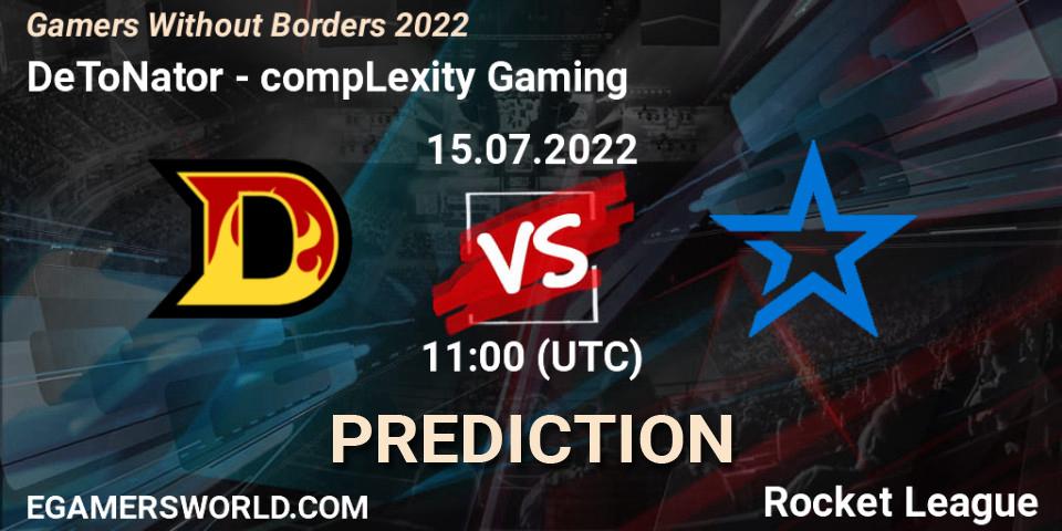 DeToNator vs compLexity Gaming: Betting TIp, Match Prediction. 15.07.22. Rocket League, Gamers Without Borders 2022