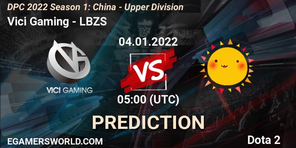 Vici Gaming vs LBZS: Betting TIp, Match Prediction. 04.01.2022 at 04:57. Dota 2, DPC 2022 Season 1: China - Upper Division