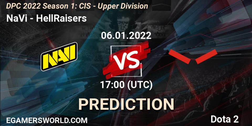 NaVi vs HellRaisers: Betting TIp, Match Prediction. 06.01.22. Dota 2, DPC 2022 Season 1: CIS - Upper Division
