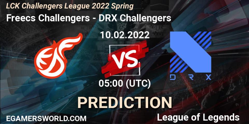 Freecs Challengers vs DRX Challengers: Betting TIp, Match Prediction. 10.02.2022 at 05:00. LoL, LCK Challengers League 2022 Spring