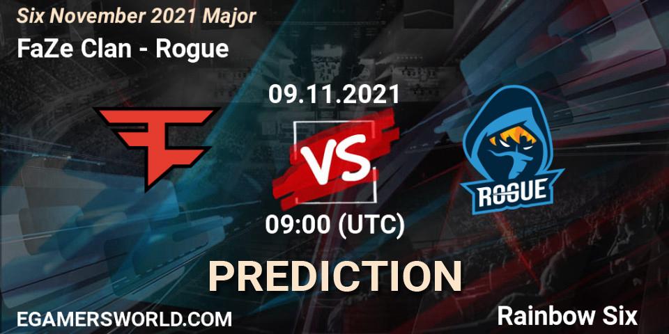 Rogue vs FaZe Clan: Betting TIp, Match Prediction. 10.11.21. Rainbow Six, Six Sweden Major 2021