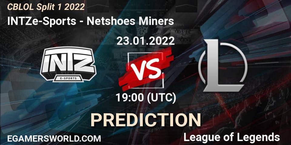 INTZ e-Sports vs Miners.gg: Betting TIp, Match Prediction. 23.01.2022 at 18:10. LoL, CBLOL Split 1 2022