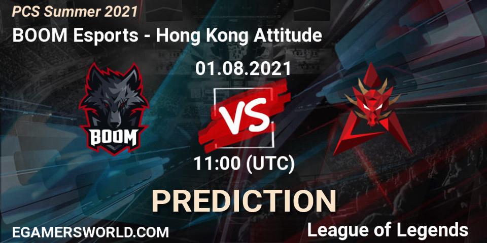 BOOM Esports vs Hong Kong Attitude: Betting TIp, Match Prediction. 01.08.21. LoL, PCS Summer 2021