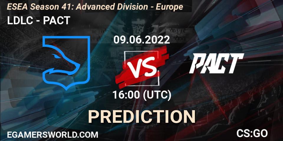 LDLC vs PACT: Betting TIp, Match Prediction. 09.06.22. CS2 (CS:GO), ESEA Season 41: Advanced Division - Europe