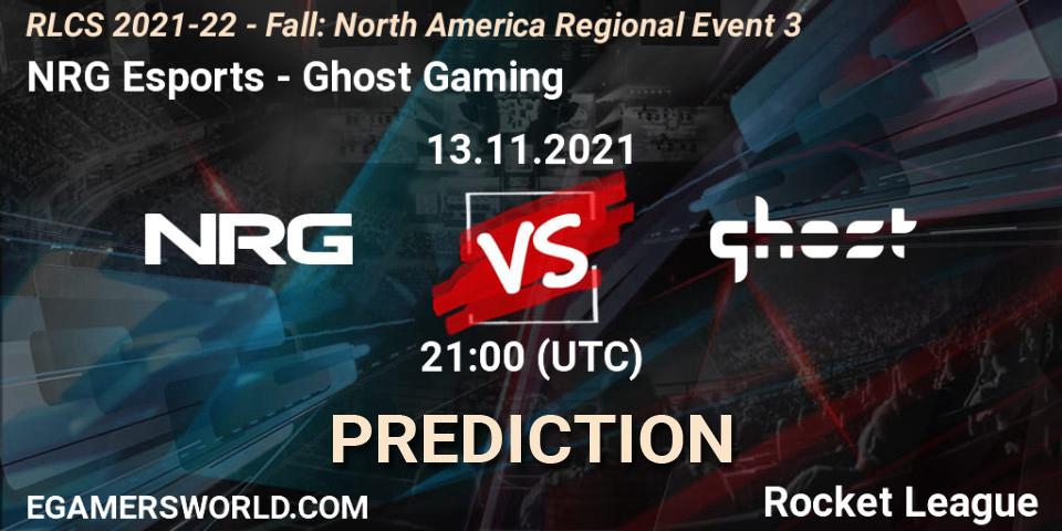 NRG Esports vs Ghost Gaming: Betting TIp, Match Prediction. 13.11.21. Rocket League, RLCS 2021-22 - Fall: North America Regional Event 3
